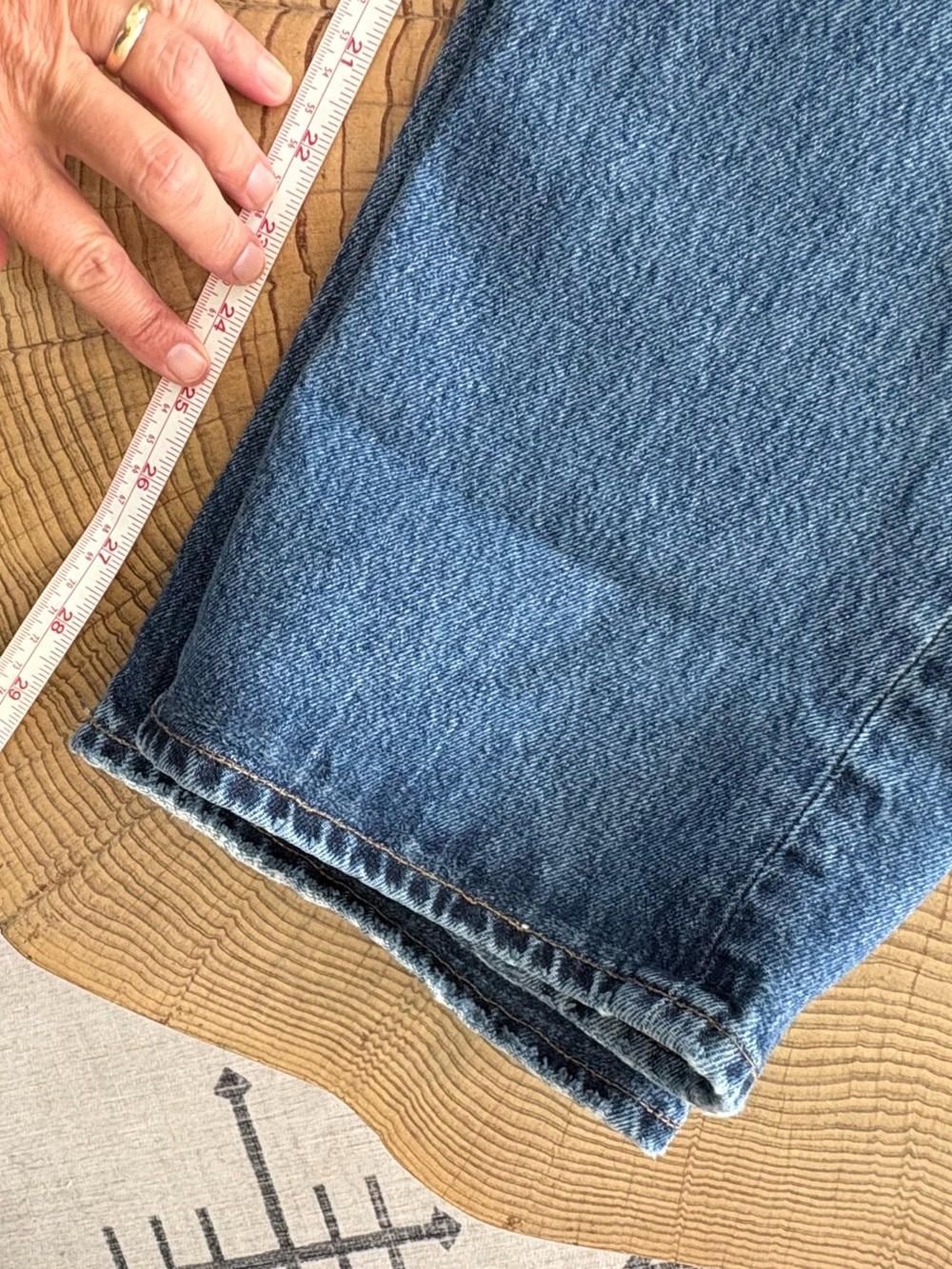 Agolde Fran Button-Fly Medium Wash Blue Jeans Size 28 - Picture 7 of 15